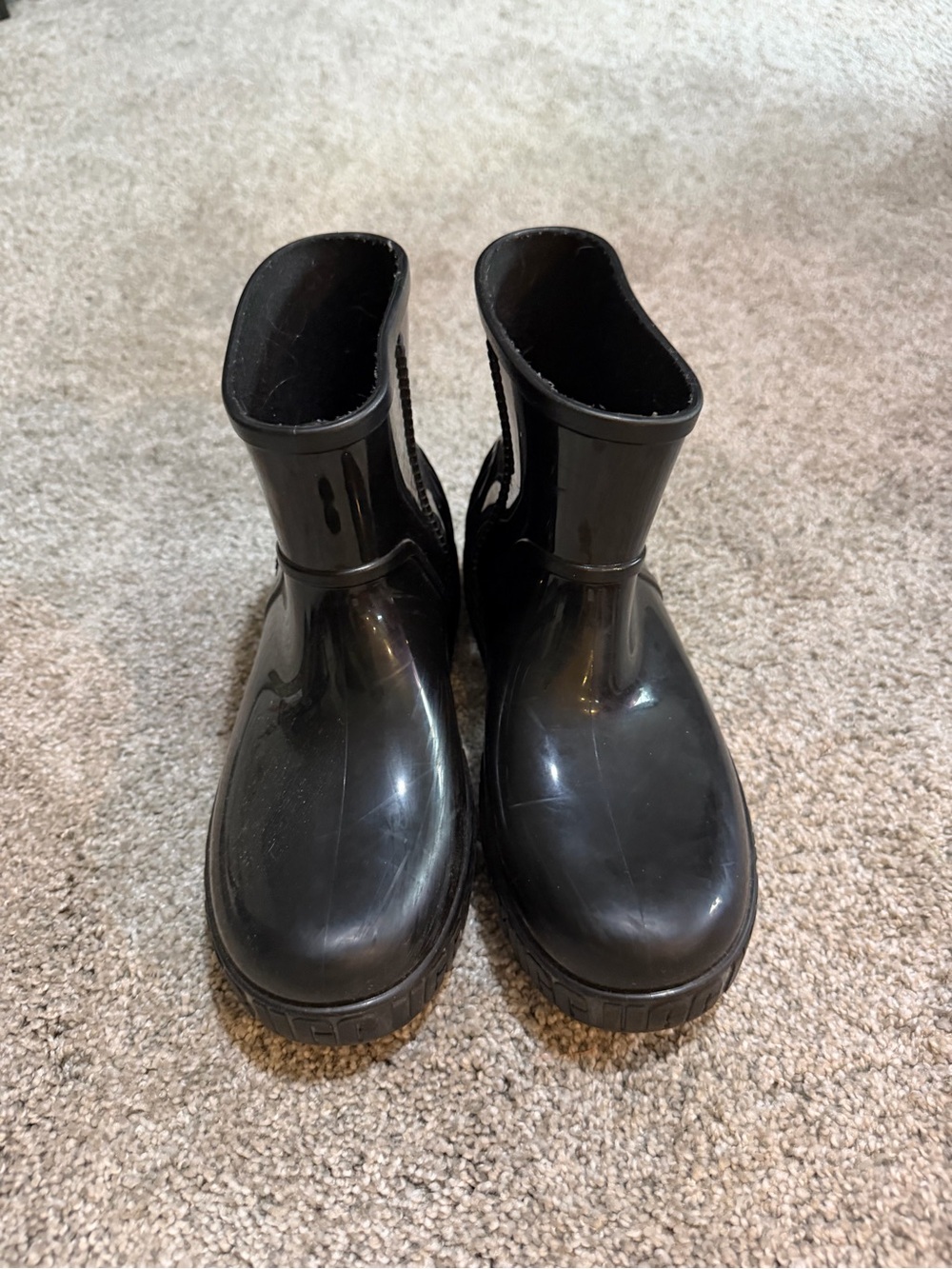 Ugg Black Waterproof Rain Boots size 7